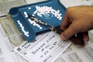 Accused of writing a false prescription in California.