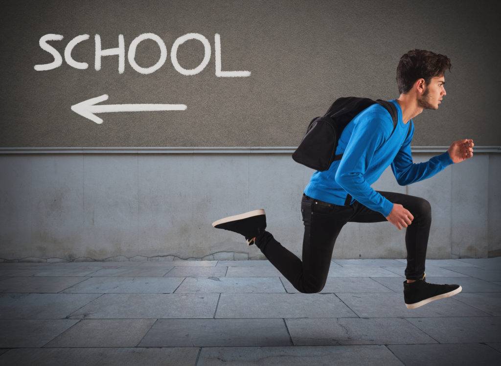 School truant ditch teen minor Wallin Klarich